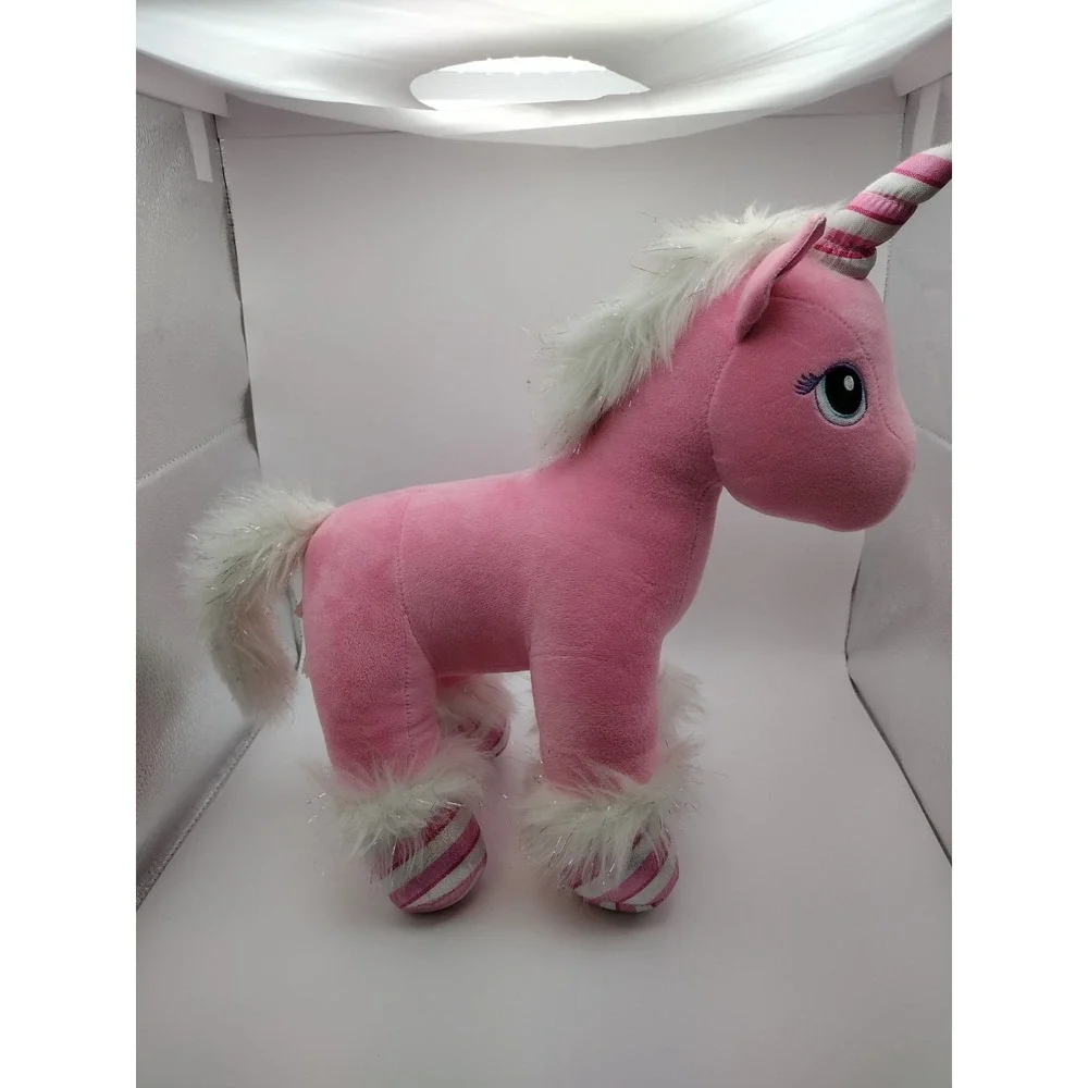 Build A Bear Workshop UNICORN Candy Stripe Bubblegum Pink PEGASUS 16